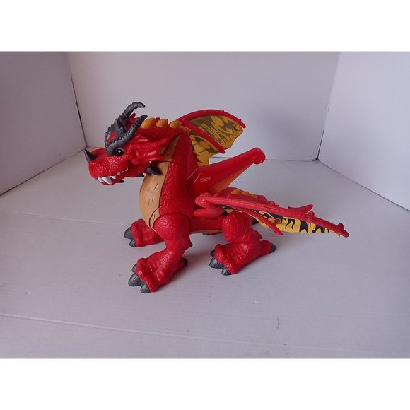 Fisher Price IMAGINEXT Red Winged Eagle Talon Castle Dragon With Sounds WORKS - Picture 11 of 16